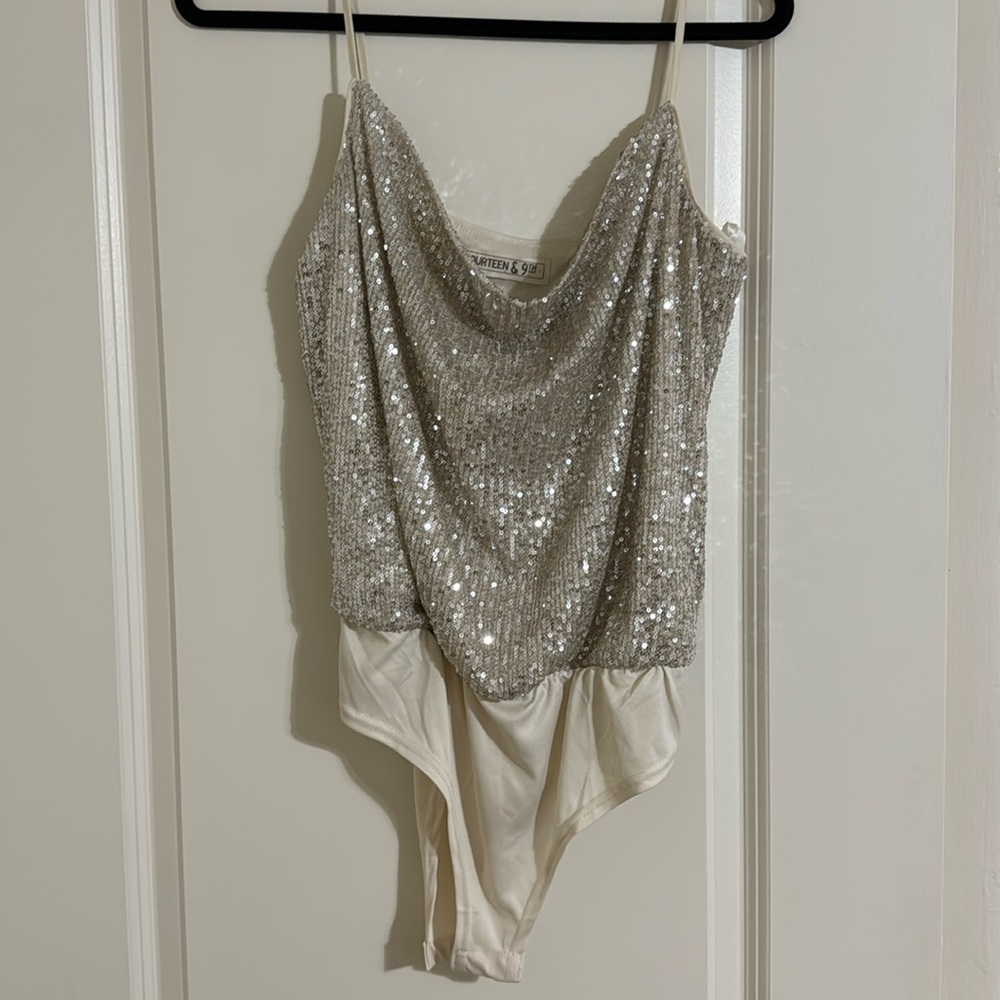 Fourteen & 9th sparkly bodysuit